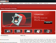 Tablet Screenshot of labtronicsindia.com